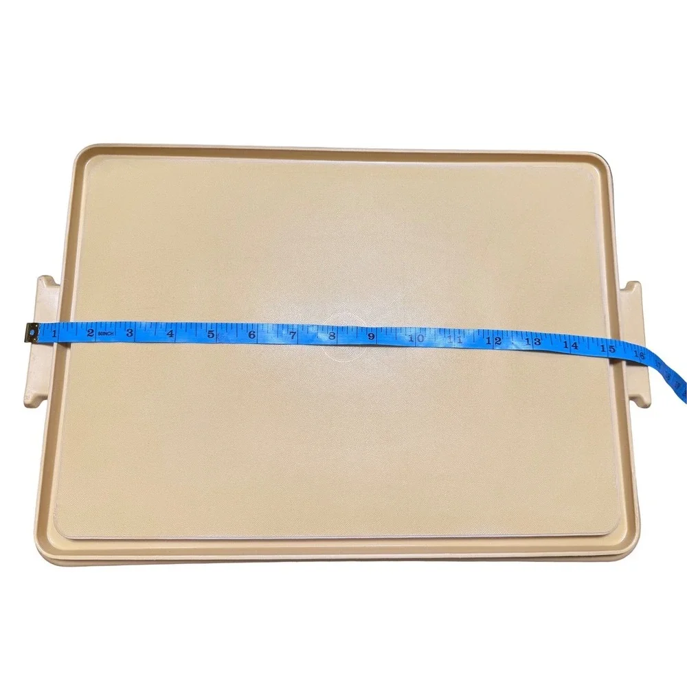 Vintage Tupperware Rectangular Cake Carrier Cake Taker Yellow Tray w Lid‎ 622-2